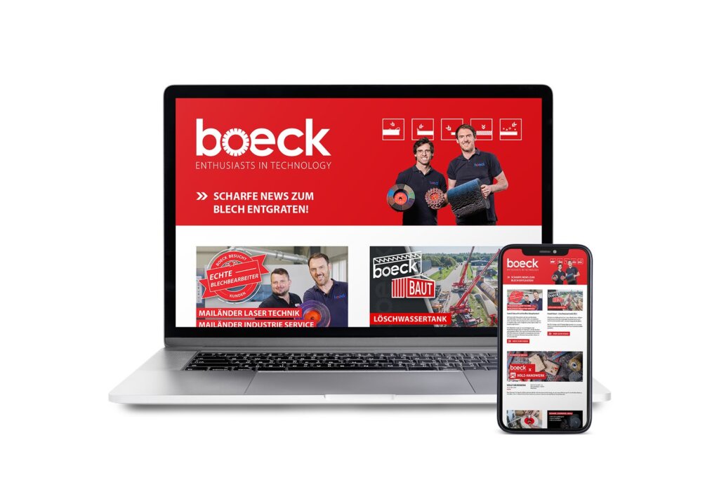 BOECK – DAS WERKZEUG ZUM BLECH ENTGRATEN! Schlackeentfernung | Vorschleifen & Entgraten | Entgraten & Verrunden | Oxidentfernung | Finish-Schleifen